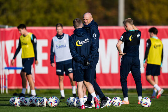 Head coach Ståle Solbakken of the Norwegian national