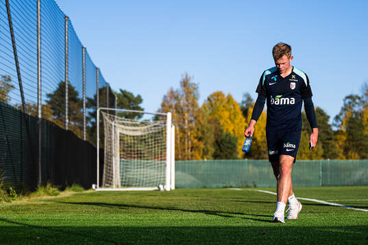 Aune Heggebø of the Norwegian national football team