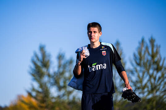 Eivind Helland of the Norwegian national football team