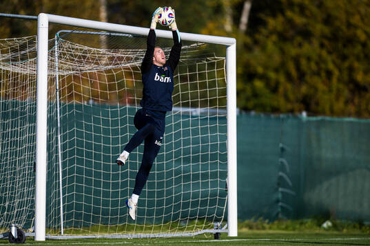Goalkeeper Egil Selvik of the Norwegian national football