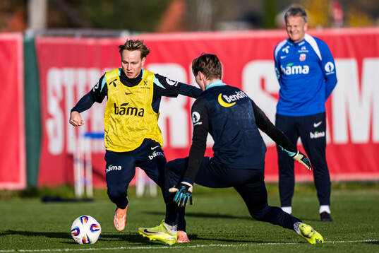 Andreas Schjelderup of the Norwegian national football team