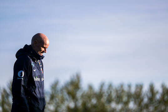 Head coach Ståle Solbakken of the Norwegian national