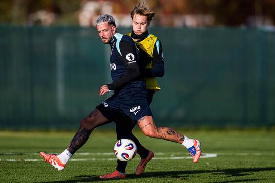 Aron Dønnum and Andreas Schjelderup of the Norwegian