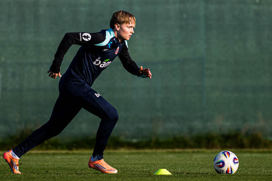 Andreas Schjelderup of the Norwegian national football team