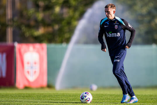 Marcus Holmgren Pedersen of the Norwegian national football