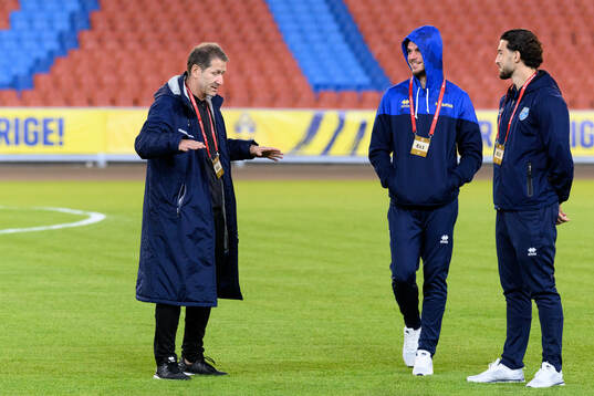 Head coach Franco Foda of Kosovo