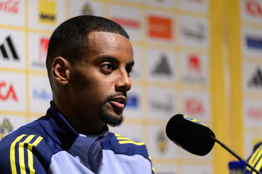 Alexander Isak of the Swedish men's national football team