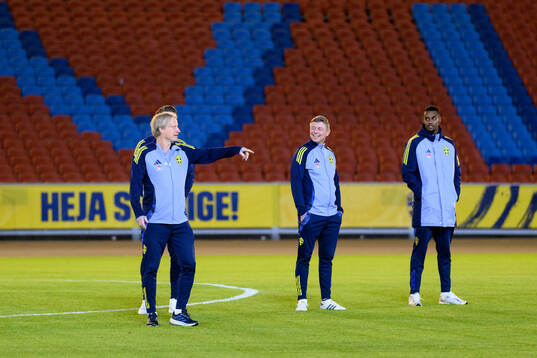 Head of delegation Stefan Pettersson, head coach Jon Dahl