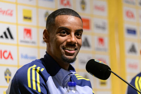 Alexander Isak of the Swedish men's national football team