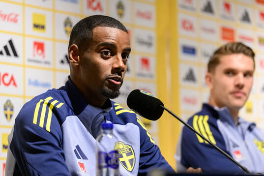Alexander Isak of the Swedish men's national football team