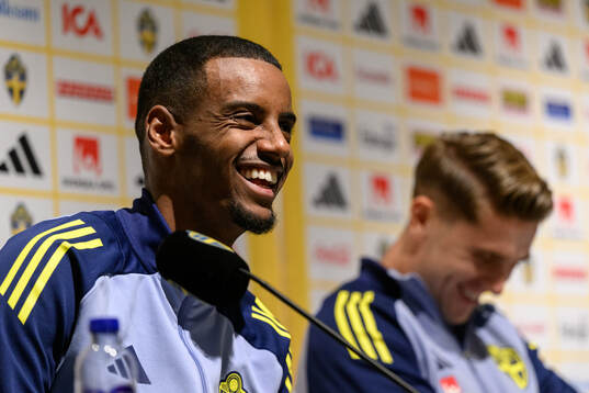 Alexander Isak of the Swedish men's national football team