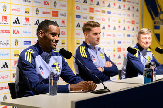 Alexander Isak of the Swedish men's national football team