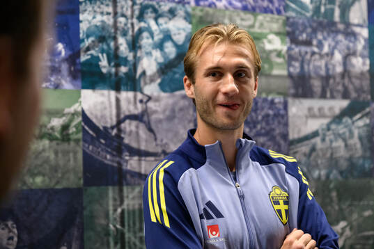 Benjamin Nygren of the Swedish men's national football team