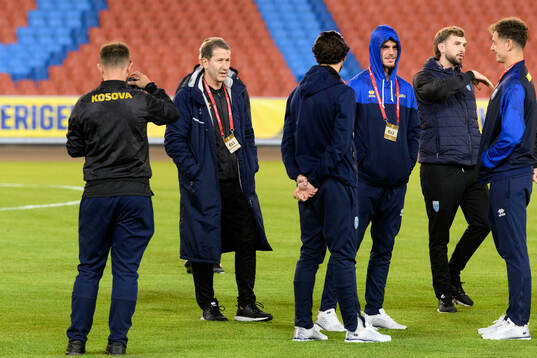 Head coach Franco Foda of Kosovo