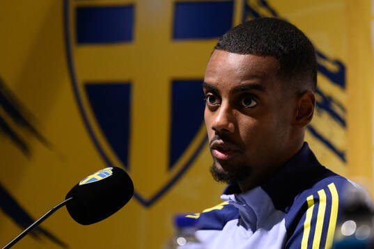 Alexander Isak of the Swedish men's national football team