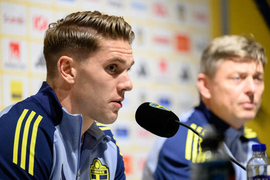 Viktor Gyökeres of the Swedish men's national football team