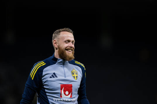 goalkeeper Viktor Johansson of the Swedish men’s national