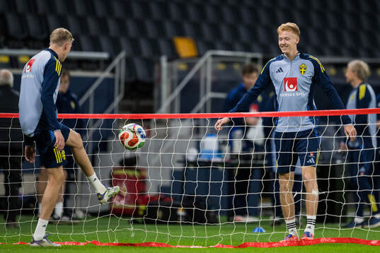 Alexander Bernhardsson and Hugo Larsson of the Swedish