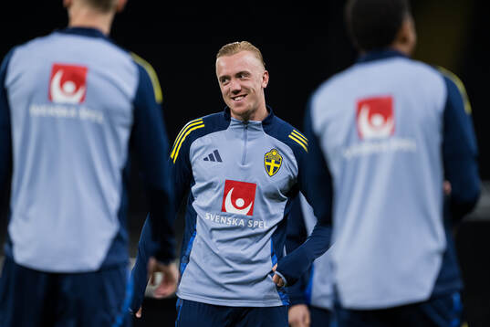 Isac Lidberg of the Swedish men’s national football team