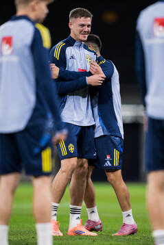 Emil Holm and Roony Bardghji of the Swedish men’s