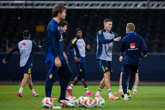 Emil Holm and Assistant coach Sebastian Larsson of the
