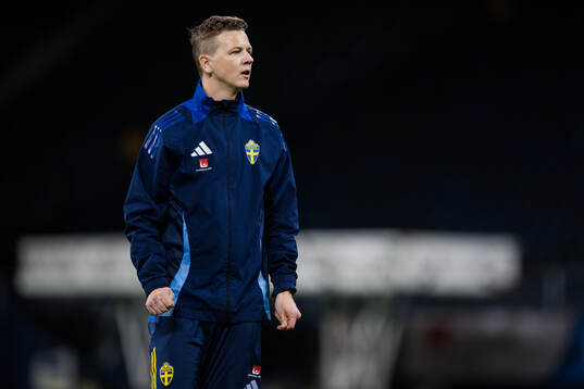 Goaltender coach Maths Elfvendal of the Swedish men’s