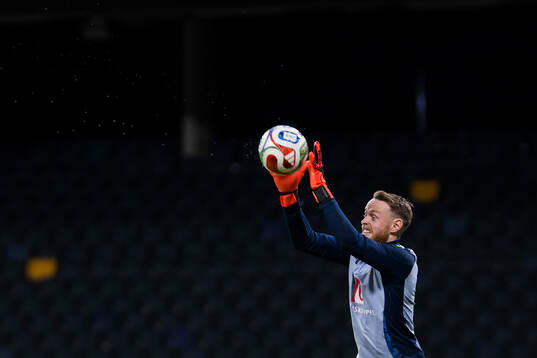 goalkeeper Viktor Johansson of the Swedish men’s national