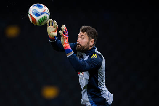 goalkeeper Kristoffer Nordfeldt of the Swedish men’s