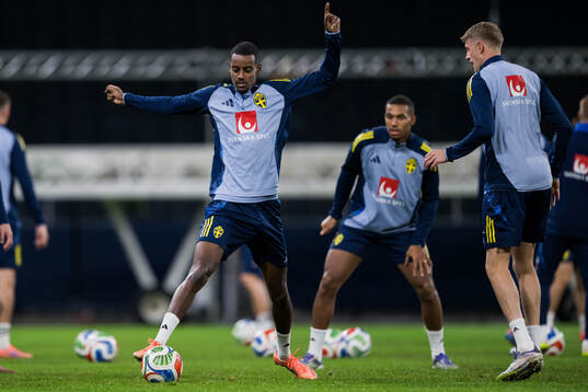 Alexander Isak of the Swedish men’s national football