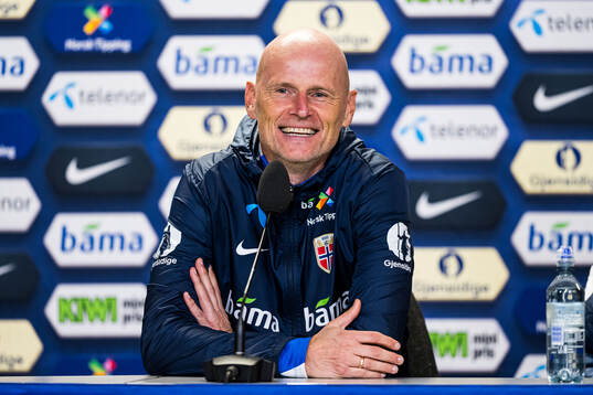 Head coach Ståle Solbakken of the Norwegian national