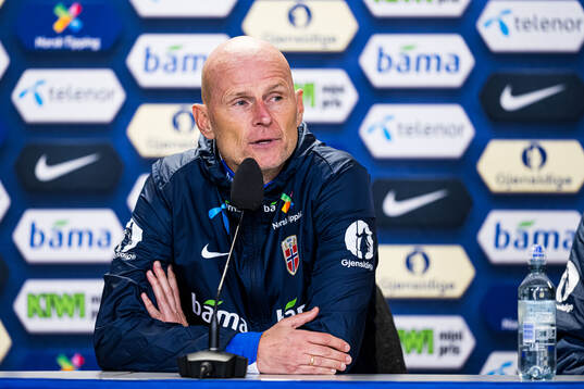 Head coach Ståle Solbakken of the Norwegian national