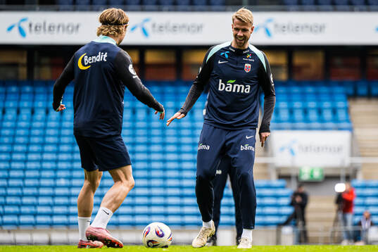Kristoffer Ajer of the Norwegian national football team