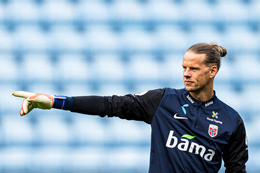 Goalkeeper Ørjan Nyland of the Norwegian national football
