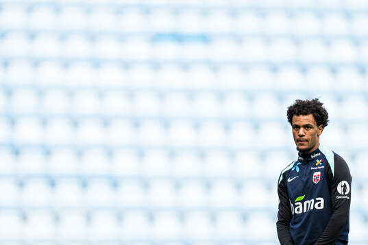 Oscar Bobb of the Norwegian national football team