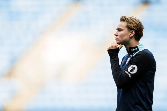 Andreas Schjelderup of the Norwegian national football team