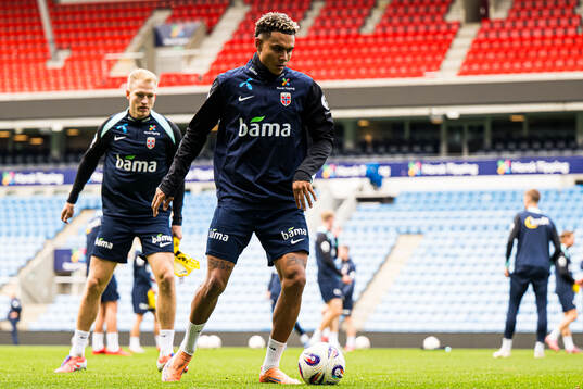 Antonio Nusa of the Norwegian national football team