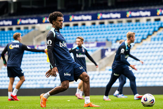 Oscar Bobb of the Norwegian national football team
