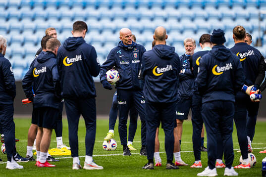 Head coach Ståle Solbakken of the Norwegian national