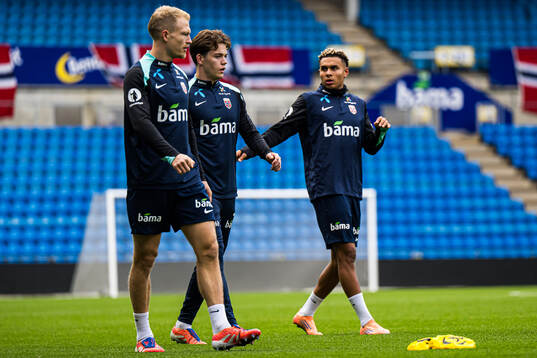 Andreas Hanche-Olsen, Sverre Nypan and Antonio Nusa of the