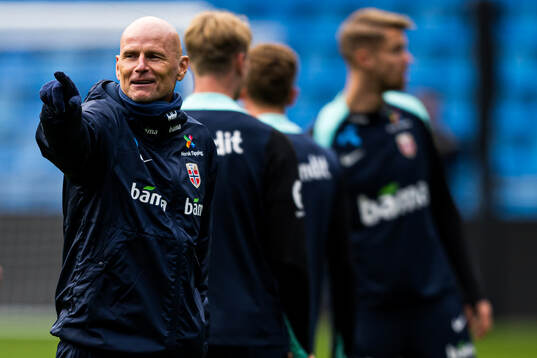 Head coach Ståle Solbakken of the Norwegian national