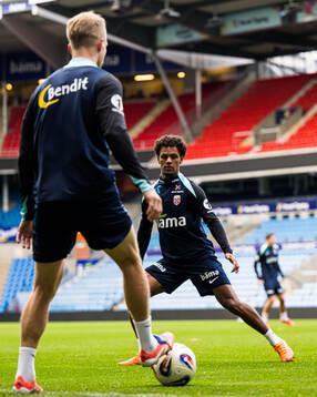 Oscar Bobb of the Norwegian national football team