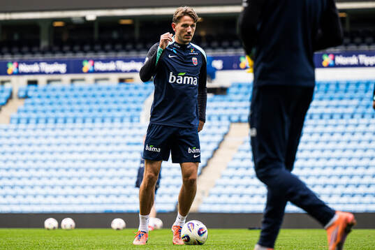 Sander Berge of the Norwegian national football team