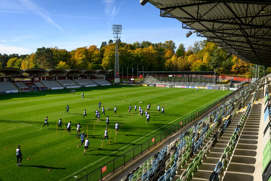 Interior of arena Stadsparksvallen