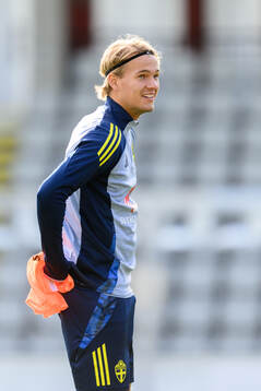 Markus Karlsson of the Swedish under-21 national football