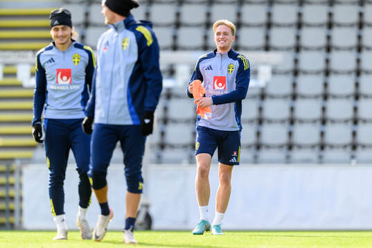 Olle Samuelsson of the Swedish under-21 national football