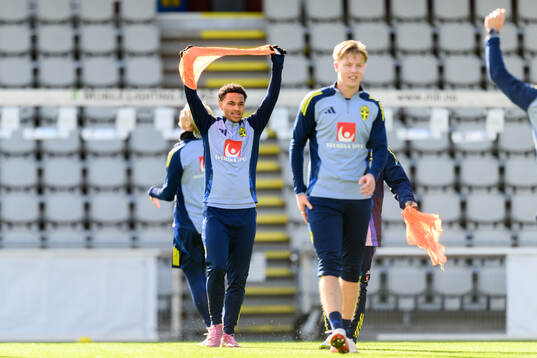 Momoduo Sonko of the Swedish under-21 national football team