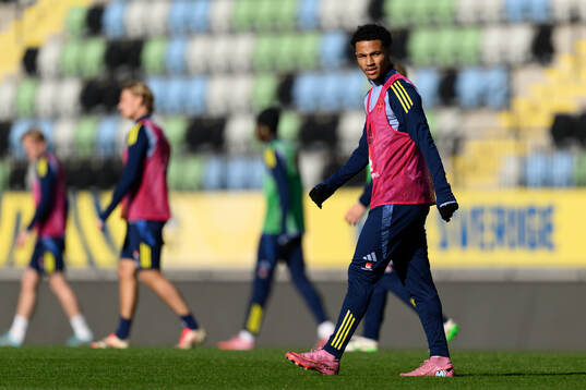 Momodou Sonko of the Swedish under-21 national football team