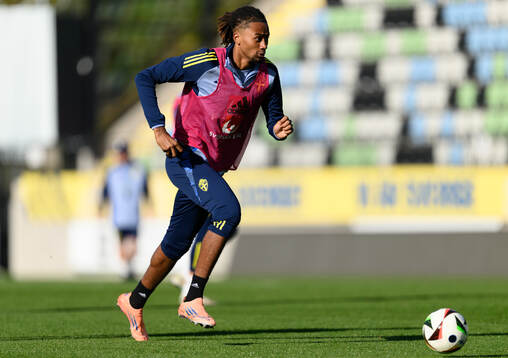 Jonah Kusi-Asare of the Swedish under-21 national football
