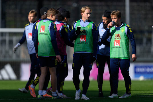Bläddra bland fler bilder av Football, UEFA under-21 Qualifier, Sweden, Training
