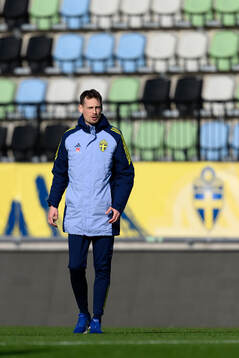 Head coach Daniel Bäckström of the Swedish under-21